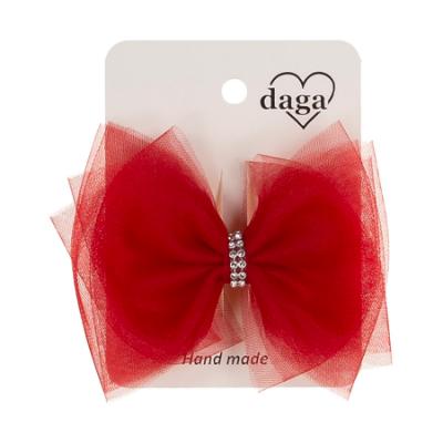 Picture of Daga Girls Tulle Diamante Hairclip X 1 - Red