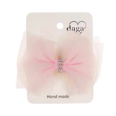 Picture of Daga Girls Tulle Diamante Hairclip X 1 - Pink