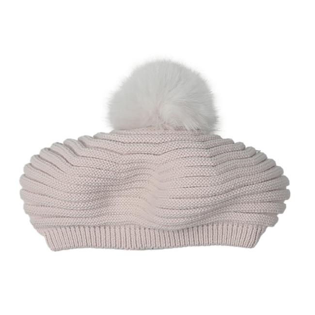 Picture of Mac Ilusion Baby Cobijar Collection Detachable Pom Pom Beret - Nut Beige