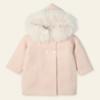 Picture of Mac Ilusion Baby Cobijar Collection Girls Knitted Coat With Hood - Nude Pink