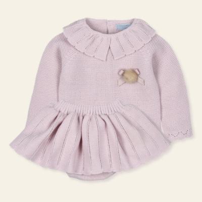 Picture of Mac Ilusion Baby Mimar Collection Girls  Knitted Sweater & Skirted Jampants Set X 2 -  Lilac 