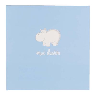 Picture of Mac Ilusion Baby Luxury Collection Detachable Double Pom Pom Hat & Scarf Set - Cloud Blue