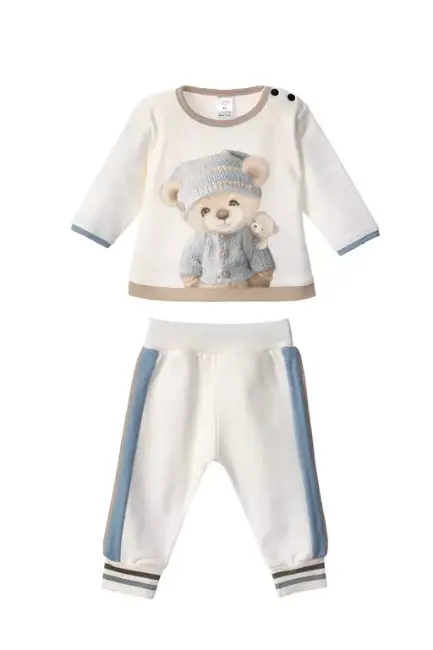 Picture of Sofija Baby Michael Tracksuit Set X 2 - Ivory Blue Beige 