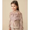 Picture of Caramelo Kids Girls Velour Hooded Tracksuit With Tulle Bow X 2 - Beige