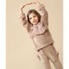 Picture of Caramelo Kids Girls Velour Hooded Tracksuit With Tulle Bow X 2 - Beige