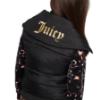 Picture of Juicy Couture Girls Diamante Embroidered Logo Gilet - Black