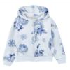 Picture of Monnalisa Girls Frozen Roses Zip Up Hoodie - Blue