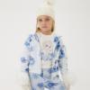 Picture of Monnalisa Girls Frozen Roses Zip Up Hoodie - Blue