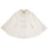 Picture of Sarah Louise Girls Winter Cape With Bow Front - Ivory