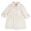 Picture of Sarah Louise Boys Traditional Winter Coat With Detachable Hood - Ivory