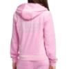 Picture of PRE ORDER Juicy Couture Girls Diamante Zip Through Velour Hoodie - Pinky Lilac Chiffon