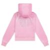 Picture of PRE ORDER Juicy Couture Girls Diamante Zip Through Velour Hoodie - Pinky Lilac Chiffon