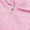 Picture of Juicy Couture Girls Diamante Zip Through Velour Hoodie - Pinky Lilac Chiffon