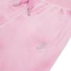 Picture of Juicy Couture Girls Diamante Bootcut Velour Jogger - Pinky Lilac Chiffon