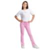 Picture of Juicy Couture Girls Diamante Bootcut Velour Jogger - Pinky Lilac Chiffon