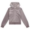 Picture of PRE ORDER Juicy Couture Girls Diamante Zip Through Velour Hoodie - Rabbit Grey