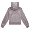 Picture of Juicy Couture Girls Diamante Zip Through Velour Hoodie - Rabbit Grey