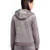 Picture of Juicy Couture Girls Diamante Zip Through Velour Hoodie - Rabbit Grey