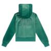 Picture of Juicy Couture Girls Diamante Zip Through Velour Hoodie - Posy Green