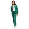 Picture of Juicy Couture Girls Diamante Zip Through Velour Hoodie - Posy Green