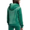 Picture of Juicy Couture Girls Diamante Zip Through Velour Hoodie - Posy Green