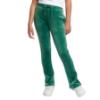 Picture of Juicy Couture Girls Diamante Bootcut Velour Jogger - Posy Green