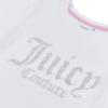 Picture of PRE ORDER Juicy Couture Girls Diamante Fitted SS Tee - Bright White 