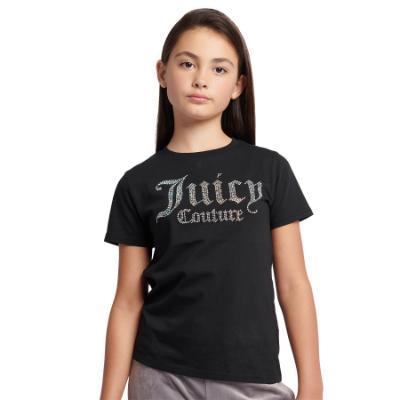 Picture of Juicy Couture Girls Diamante Fitted SS Tee - Black