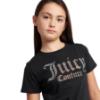 Picture of Juicy Couture Girls Diamante Fitted SS Tee - Black