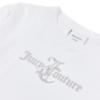 Picture of Juicy Couture Girls Glitter & Diamante Boxy Tee - Bright White 