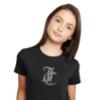 Picture of Juicy Couture Girls Tonal Diamante Tee - Black