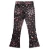 Picture of Juicy Couture Girls Deep Waistband Leopard Print Velour Jogger - Black