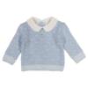 Picture of Foque Baby Boys Sweater & Check Pants Set - Pale Blue