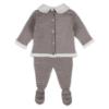 Picture of Foque Baby Boys Knitted Top Legging Set X 2 - Beige Cream