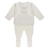 Picture of Foque Baby Boys Knitted Top Legging Set X 2 - Ivory