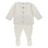 Picture of Foque Baby Boys Knitted Top Legging Set X 2 - Ivory