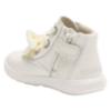 Picture of Lelli Kelly Mya Toddler Diamante Flower Ankle Boot With Inside Zip - Cream