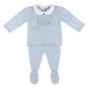 Picture of Foque Baby Boys Knitted Top Legging Set X 2 - Pale Blue