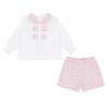 Picture of Pastels & Co Girls Cool Checks Cassie Blouse & Shorts Set X 2 - Ivory Pink