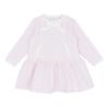 Picture of Pastels & Co Girls Cool Checks Colette  Sweat Jersey Dress - Ivory Pink