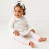 Picture of Pastels & Co Girls Cool Checks Cherry Bow Tunic & Leggings Set - Ivory Pink