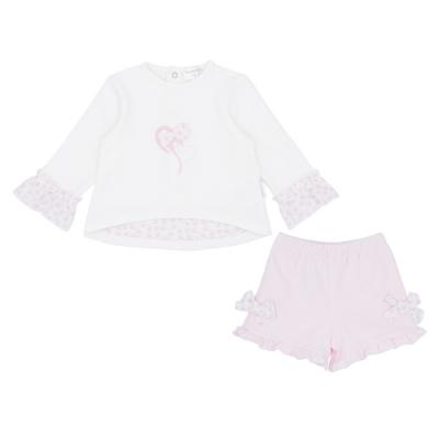 Picture of Pastels & Co Girls Bloom Beautiful Sandra Tunic & Shorts Set X 2 - Ivory Pink 