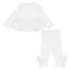 Picture of Pastels & Co Girls Too Too Tulle Lisa Trimmed Tunic & Leggings Set X 2 - Ivory 