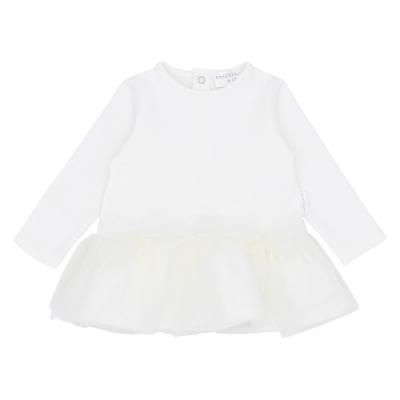 Picture of Pastels & Co Girls Too Too Tulle Lola Tulle Trimmed Dress - Ivory