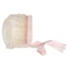 Picture of Ela Confeccion Baby Girls Knitted 3 Piece Set - Ivory Pink