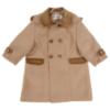 Picture of Sarah Louise Boys Traditional Winter Coat With Detachable Hood - Camel