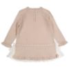 Picture of Granlei  Girls Knit Dress With Tulle Bows - Beige Ivory