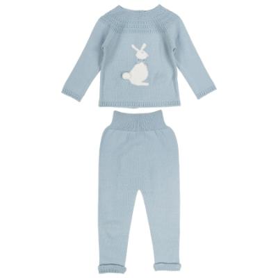 Picture of Granlei Baby Soft Knit Bunny Sweater & Leggings Set  - Blue