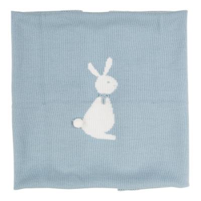 Picture of Granlei Baby Soft Knit Bunny Shawl - Blue