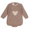 Picture of Granlei Baby Soft Knit Bear Long Sleeve Romper  - Dark Beige